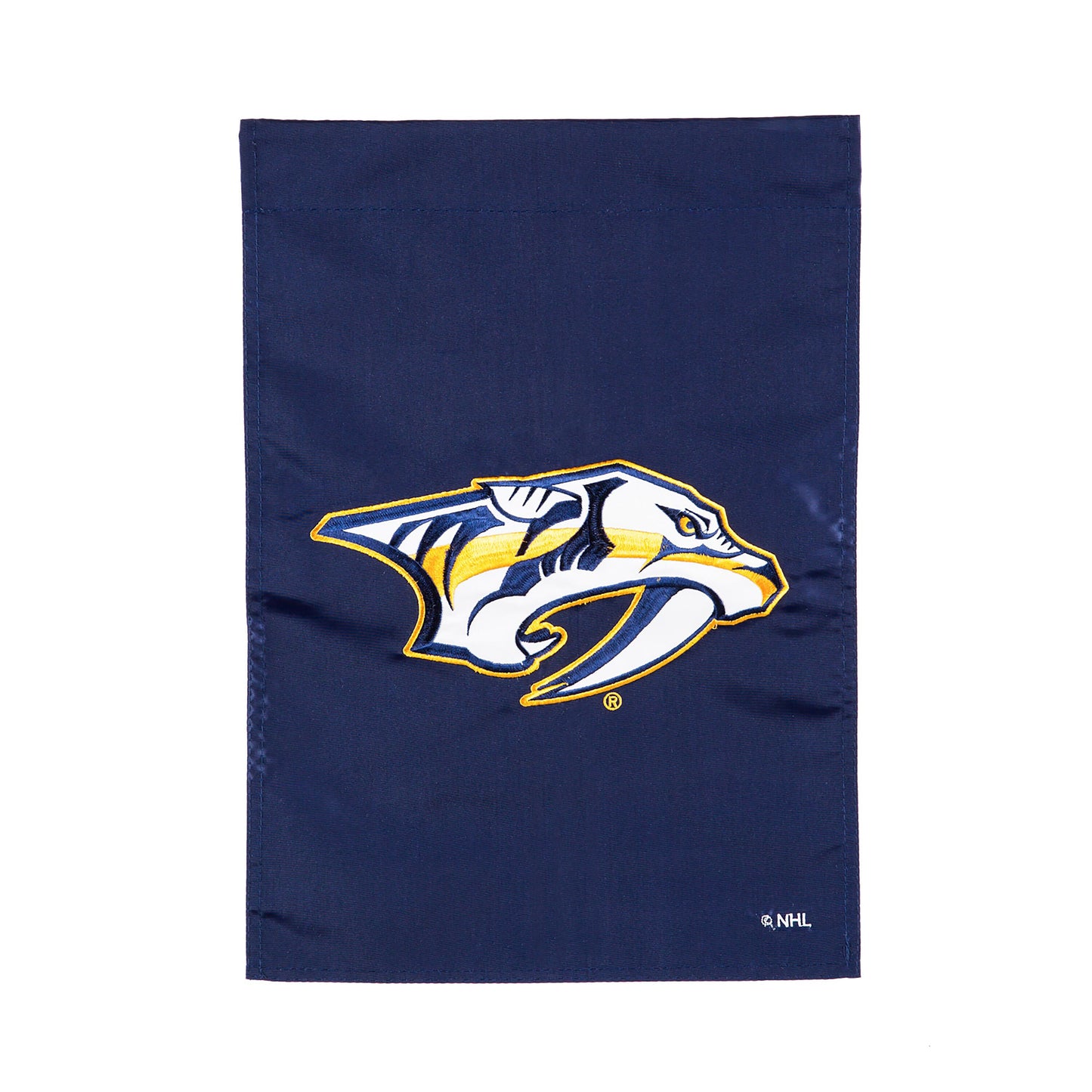 Nashville Predators applique garden flag navy blue with logo NHL on Tampa Home & Garden Store