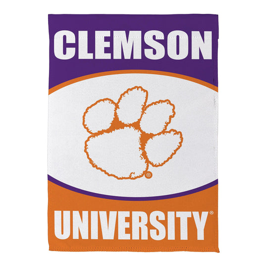 Clemson University Suede Flag, House - Tampa Home & Garden Store