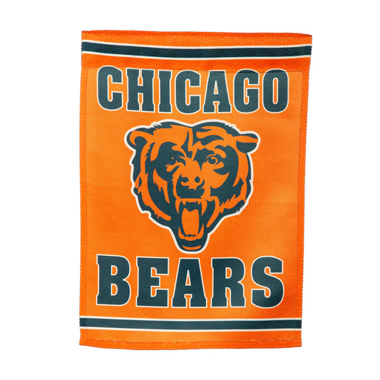 Embossed Suede Flag, GDN Size, Chicago Bears - Tampa Home & Garden Store