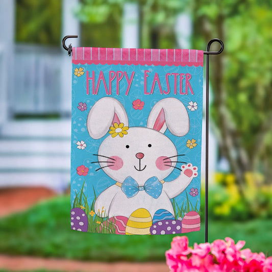 Bowtie Bunny Suede Garden Flag - Tampa Home & Garden Store