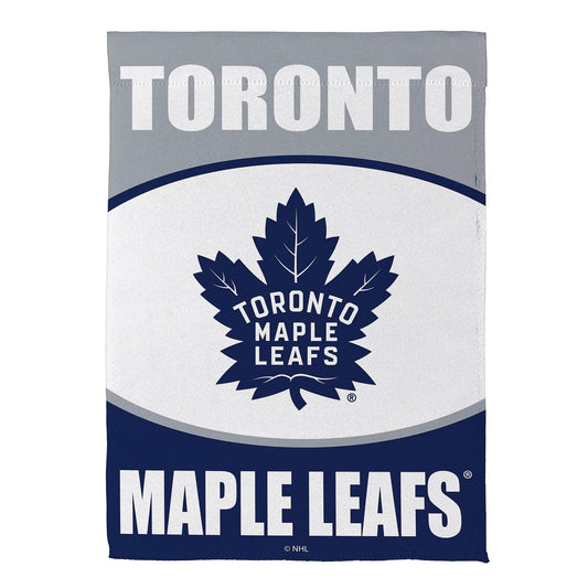 Toronto Maple Leafs suede flag decor blue maple leaf emblem by Evergreen Enterprises on Tampa Home & Garden Store