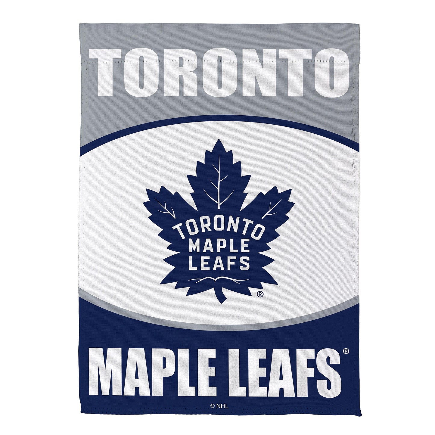 Toronto Maple Leafs suede flag decor blue maple leaf emblem by Evergreen Enterprises on Tampa Home & Garden Store
