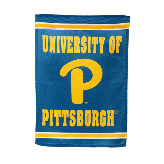 University of Pittsburgh Suede Flag blue with embossed yellow letters by Evergreen Enterprises on Tampa Home & Garden Store