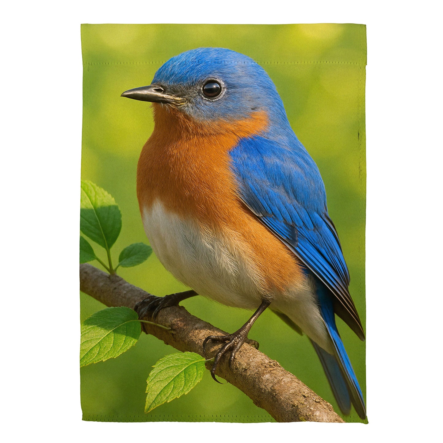 Eastern Blue Bird Suede Garden Flag