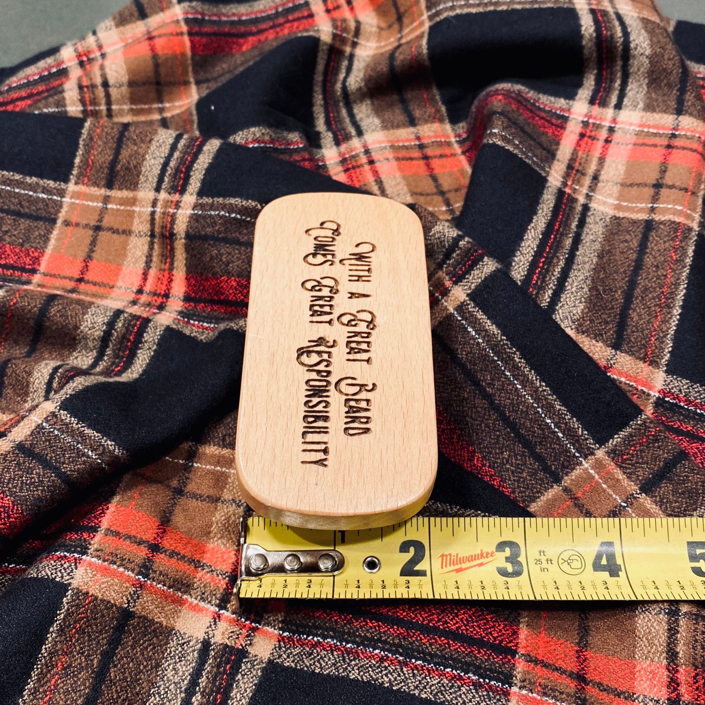 Laser Engraved Men's Boar's Hair Beechwood Brush - Tampa Home & Garden Store