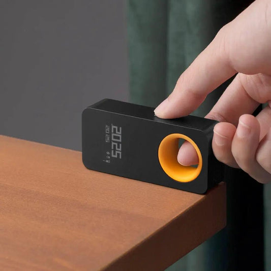 HOTO laser distance meter handheld, black body with orange ring, 98 ft range on Tampa Home & Garden Store
