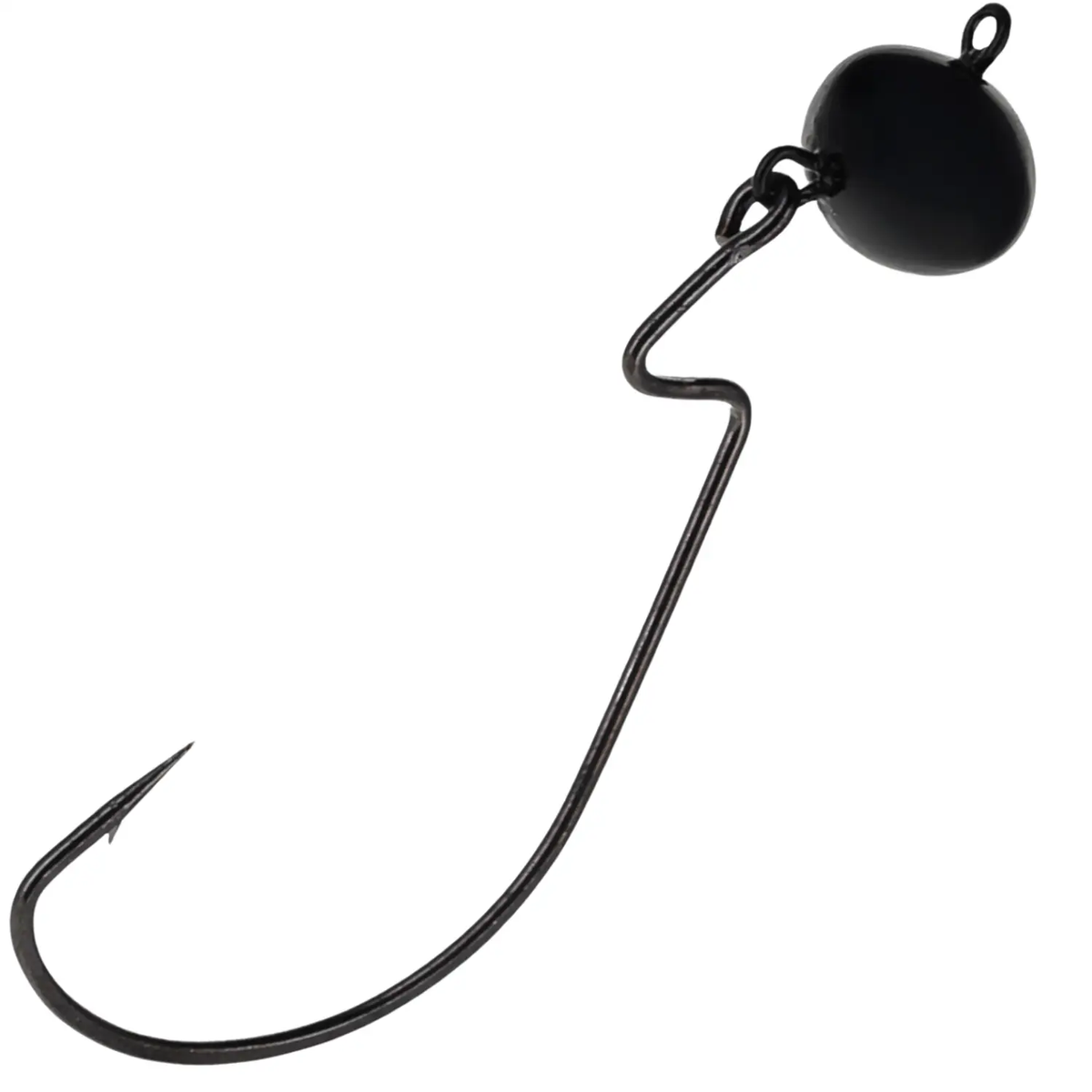 Reaction Tackle Lead Swing Football Jigs, 5-Pack, black lead jig heads on Tampa Home & Garden Store