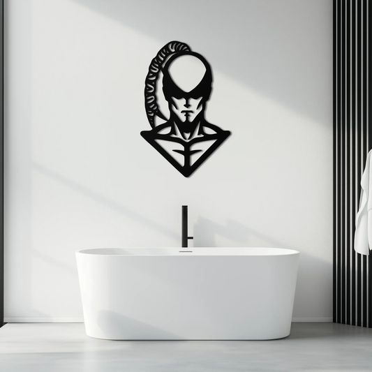 Lee Sin Wall Art bold black metal silhouette by Enova Art for modern home decor on Tampa Home & Garden Store