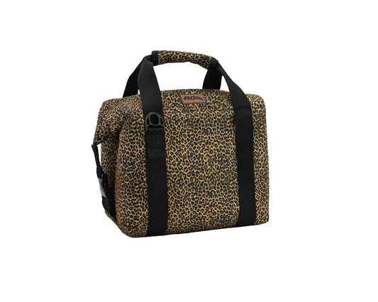 Leopard Series Nine Pack Cooler by Hatch Coolers with water seal, leopard print fabric on Tampa Home & Garden Store