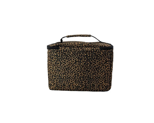 Leopard Series Snack Pack Cooler on the Go, leopard print with zip top and carry handle on Tampa Home & Garden Store
