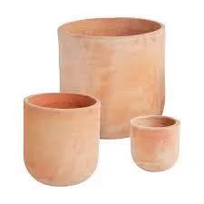 Lerato Pot ceramic planter trio in terracotta tones by Terra Cotta Botanical Boutique on Tampa Home & Garden Store
