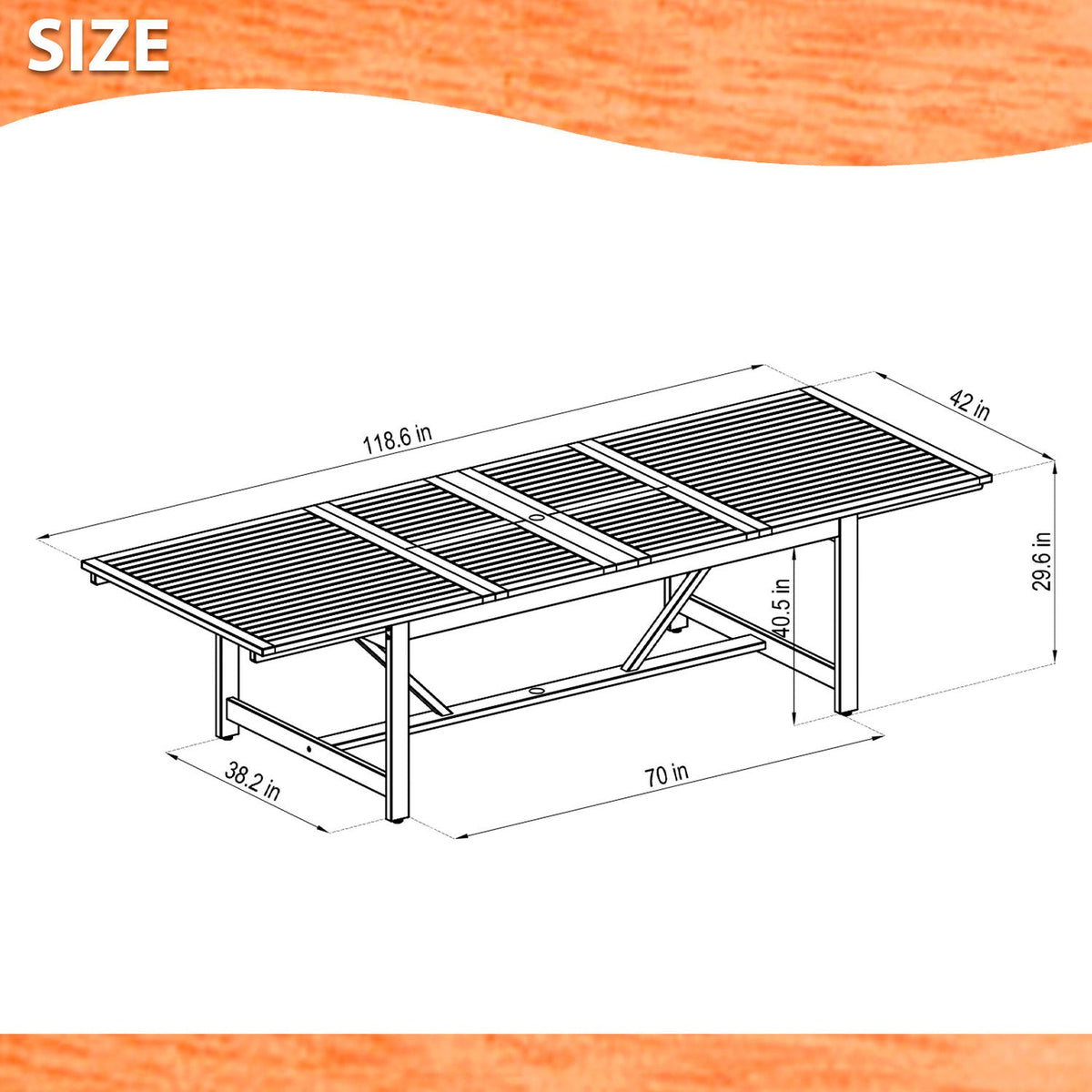 Leyland Lot Table and Fortuna Arm Chairs Dining Set, outdoor slatted table with metal frame on Tampa Home & Garden Store