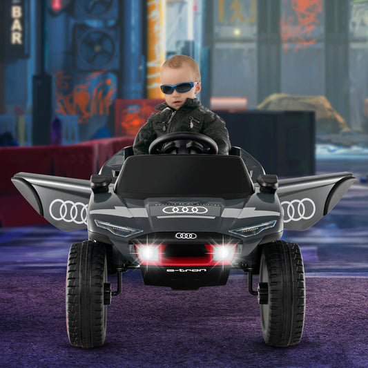 Licensed Audi Kids Ride On E-tron Racing Car-Gray