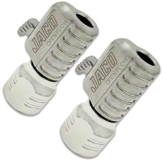 Lightning S2 Series Tire Air Chuck for Valves by JACO, silver metal, OpenFlow design, 3-pack on Tampa Home & Garden Store