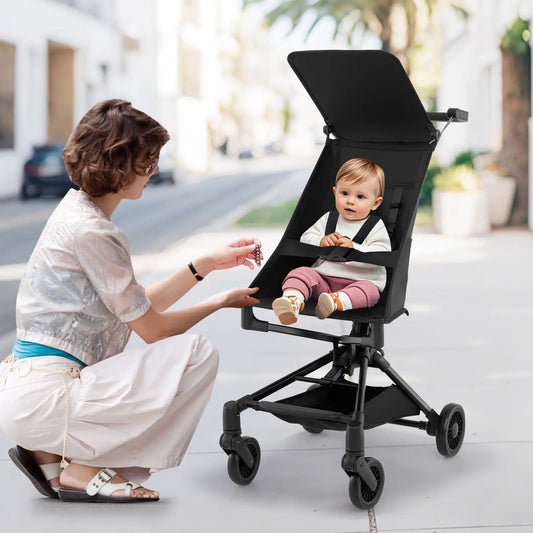DirectDeals lightweight umbrella stroller in black, compact travel model for flights on Tampa Home & Garden Store