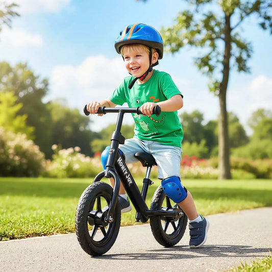 Lightweight toddler balance bike no pedal black frame DirectDeals training bicycle for kids on Tampa Home & Garden Store