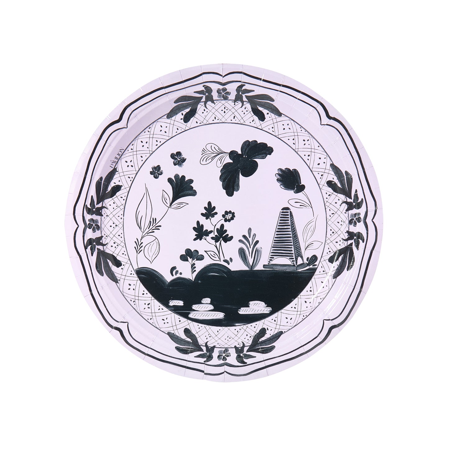 Lilac and Noir Beachside Pavilion Dinner Plates - 8 pack - Tampa Home & Garden Store
