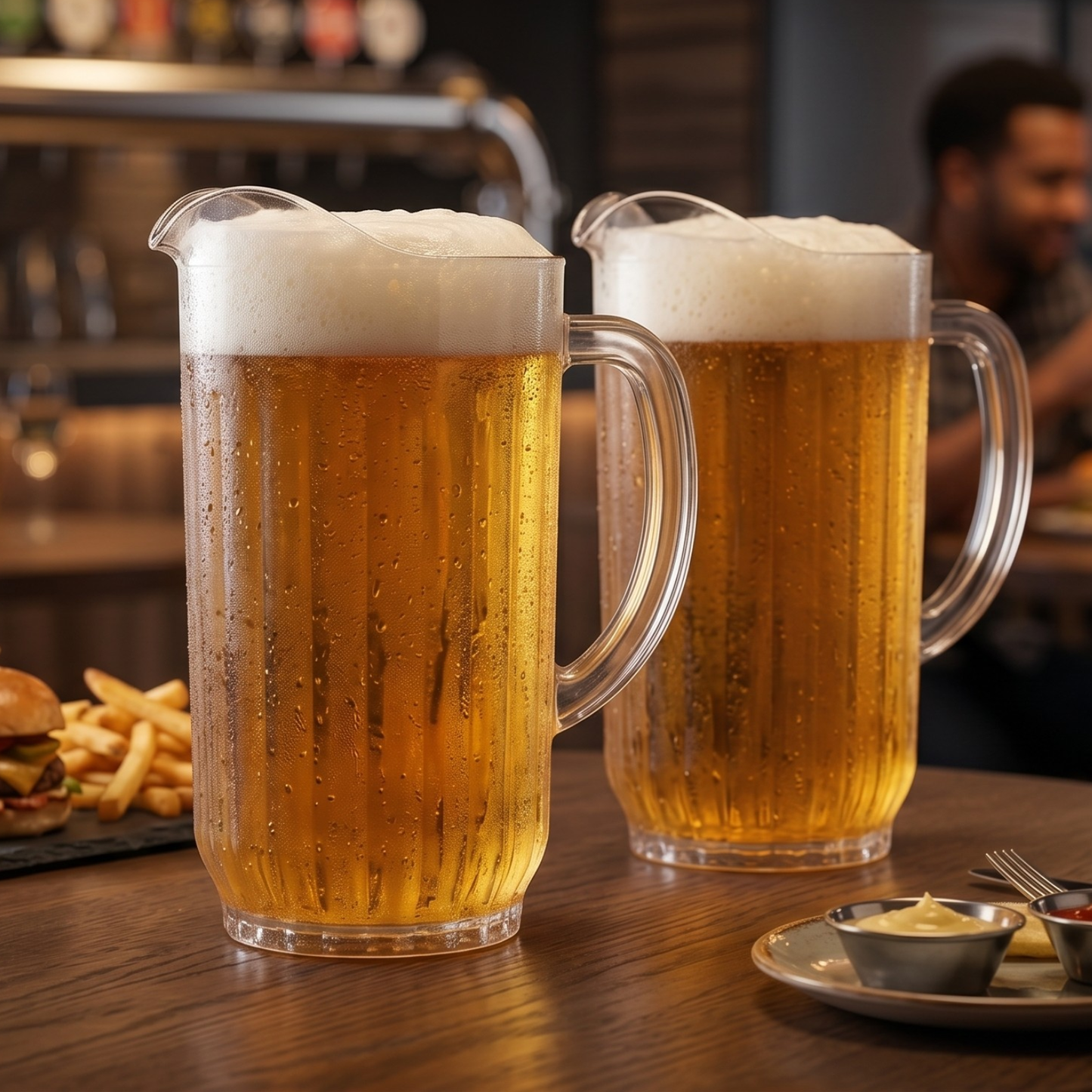 Barcelona Acrylic Beer Pitcher Set of Two