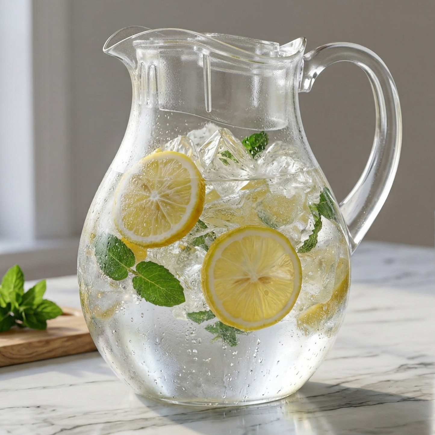 Acrylic Water Pitcher With Lid for Fridge