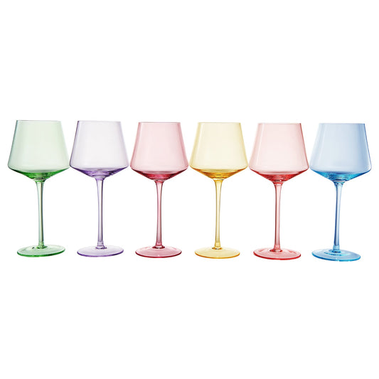 Monet Stemmed Wine Glasses and the Set of 6