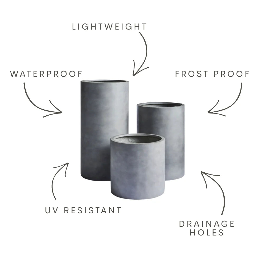 The Loob Tall Planter | Slim Contemporary Column Pot