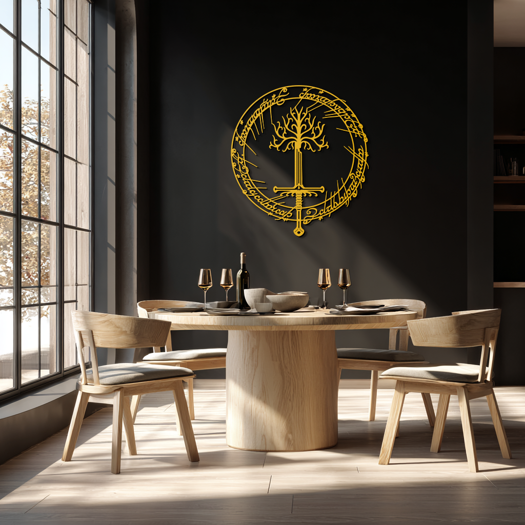Lord of the Rings Metal Wall Art - Silhouette Fantasy Steel Decor for Home & Office- KAF485 - Tampa Home & Garden Store