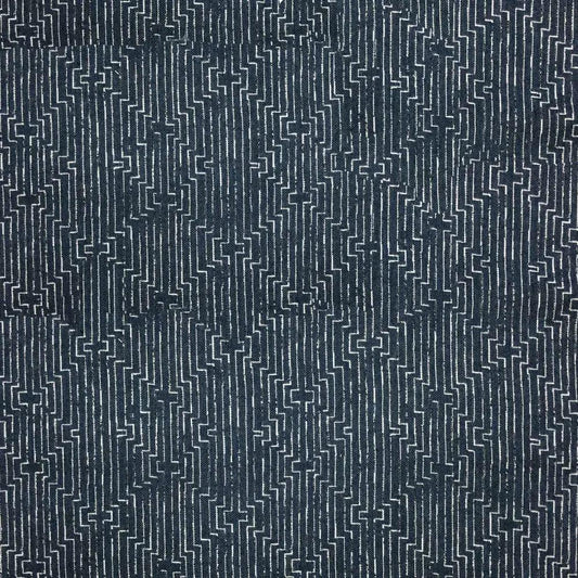 Lounger Pet Bed Midnight Malamute navy fabric with white geometric lines on Tampa Home & Garden Store