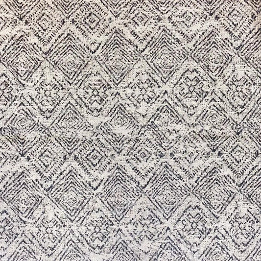 Lounger Pet Bed fabric in Sapphire Spaniel with beige and charcoal diamond pattern on Tampa Home & Garden Store