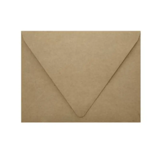 Kraft brown greeting card envelope by White Cliff Studio for Love You More Than Coffee on Tampa Home & Garden Store