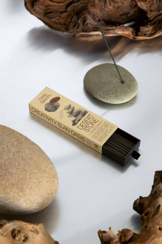 Low Smoke Incense Desert Stone by Terra Cotta Botanical Boutique, Made in Japan natural incense on Tampa Home & Garden Store