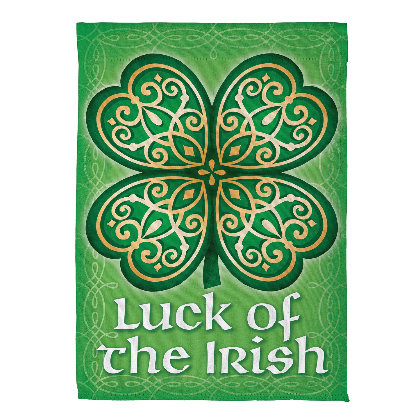 Luck Of The Irish Suede House Flag - Tampa Home & Garden Store