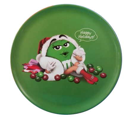 M&M Melamine Holiday Serving Tray - Red - Tampa Home & Garden Store