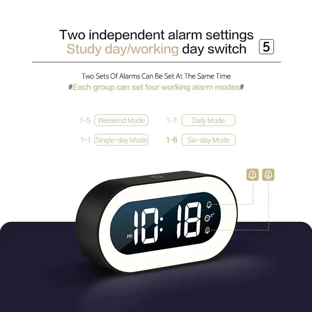 Gentle Wake Sunrise Alarm Clock by Moktan Sabai, black body with white bezel on Tampa Home & Garden Store