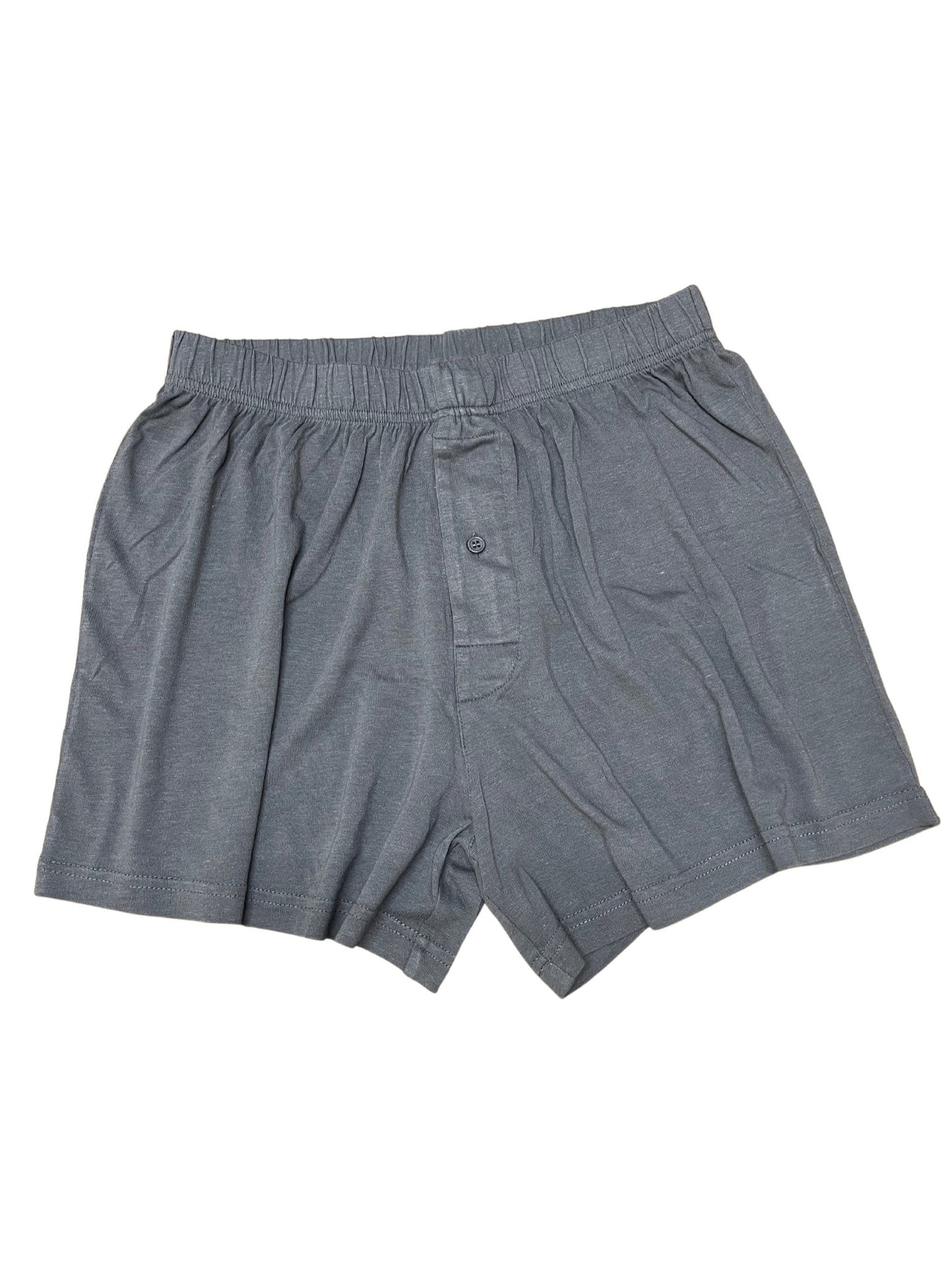 Men's boxer shorts charcoal grey bamboo viscose cotton blend with elastic waistband on Tampa Home & Garden Store