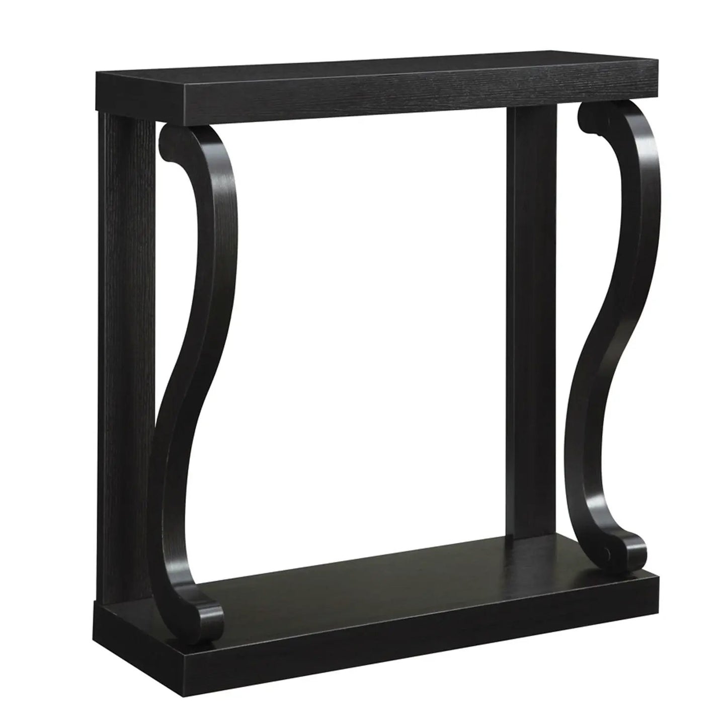 Modern Curved Legs Rich Espresso Console Table - Tampa Home & Garden Store