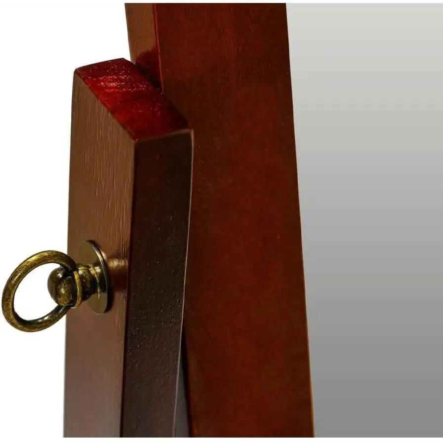 Modern Full Length Freestanding Bedroom Floor Cheval Mirror in Cherry - Tampa Home & Garden Store