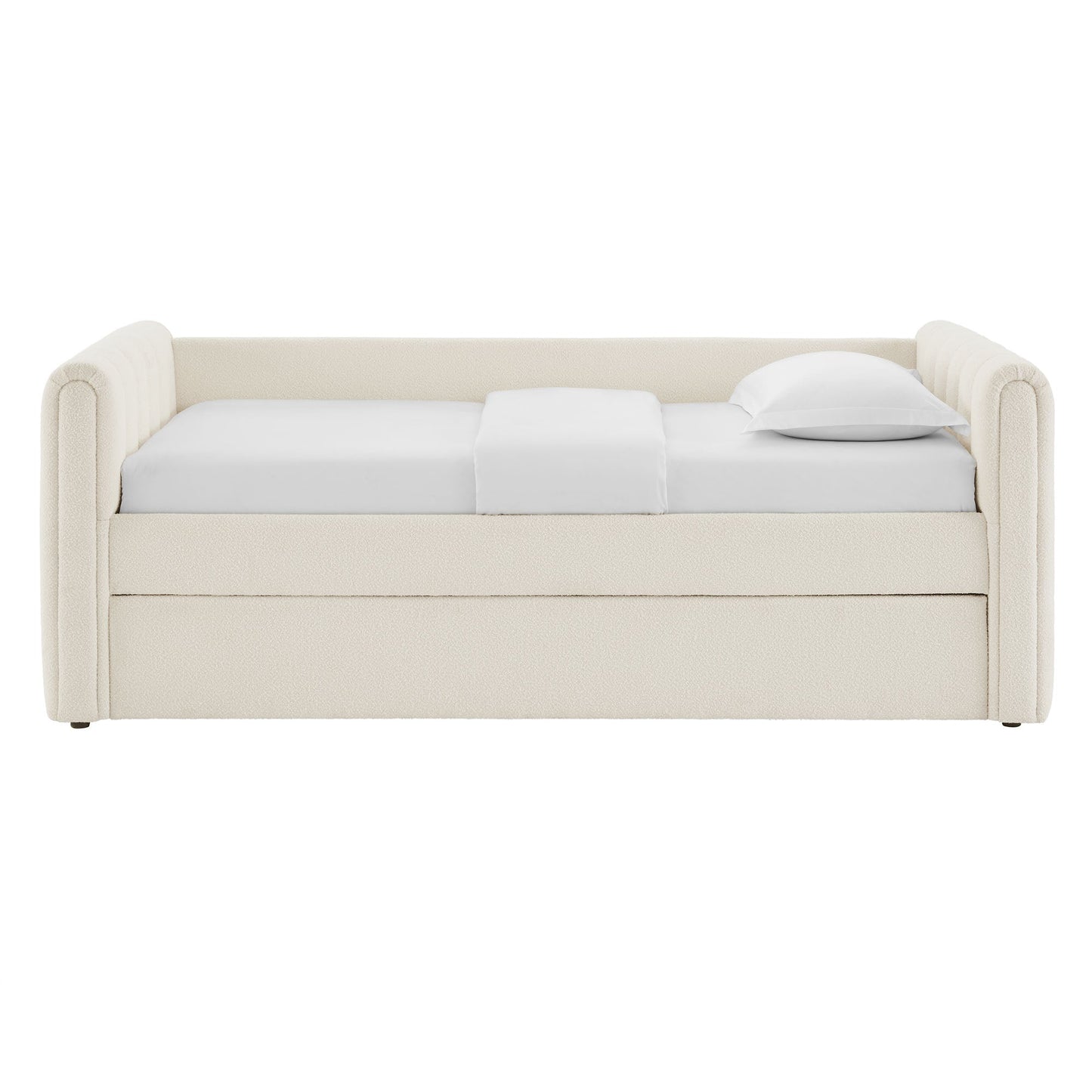 Veyla Tufted Boucle Twin Daybed and Trundle