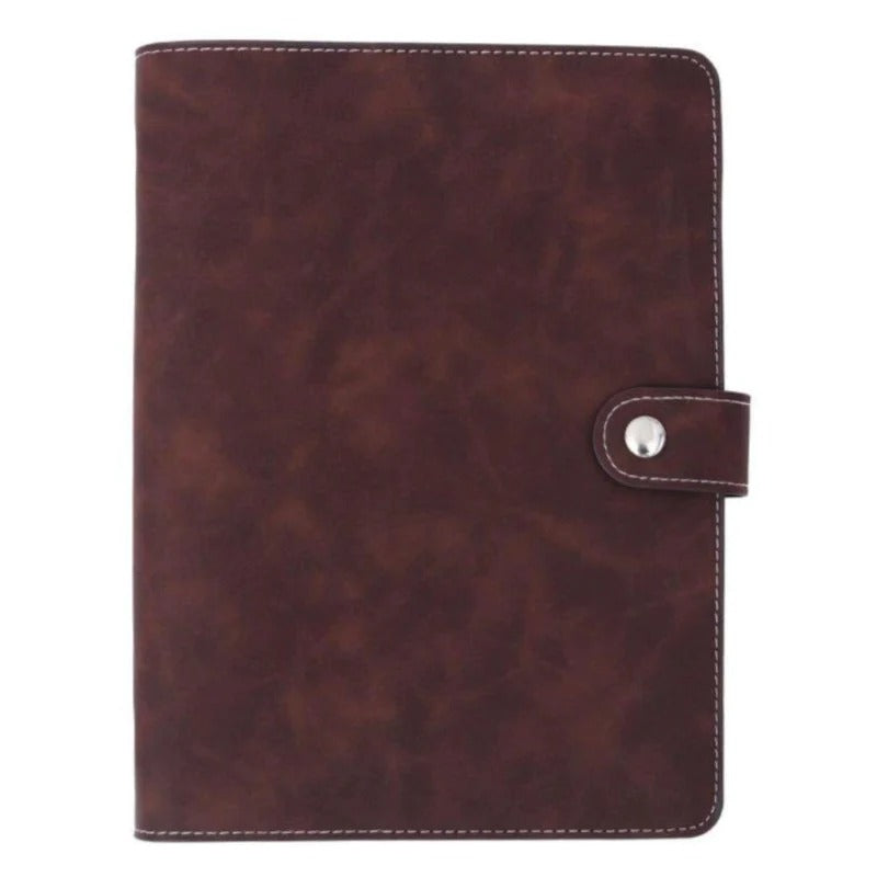 Vegan Leather Notebook Organizer with Stickers