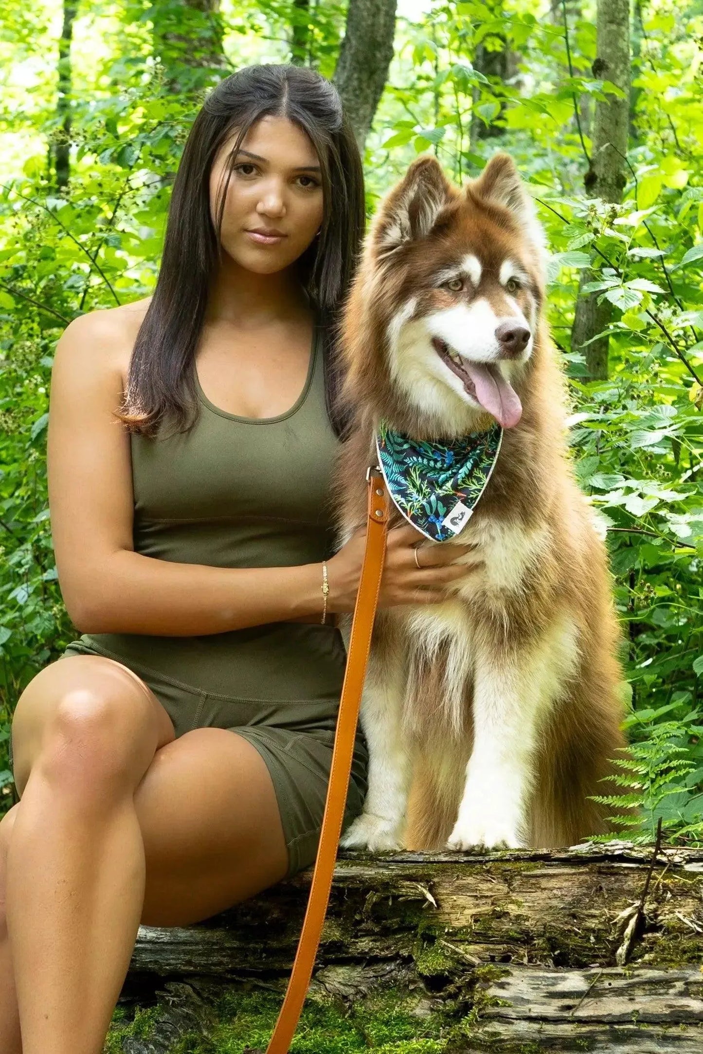 Magical Fern Forest Dog Bandana & Matching Keychain - Tampa Home & Garden Store