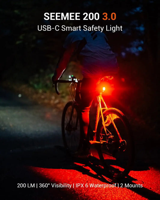 Magicshine Seemee 200 tail light, 360° visibility, IPX6 waterproof rear bike light on Tampa Home & Garden Store