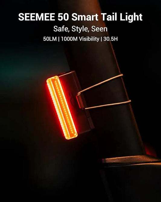 Magicshine Seemee 50 V2 rear bike light USB-C, red LED taillight on frame, 50 lm IPX6 on Tampa Home & Garden Store