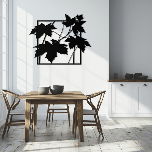 Maple Leaf Metal Wall Art - Steel Wall Decor for Home and Office - KAF012 - Tampa Home & Garden Store