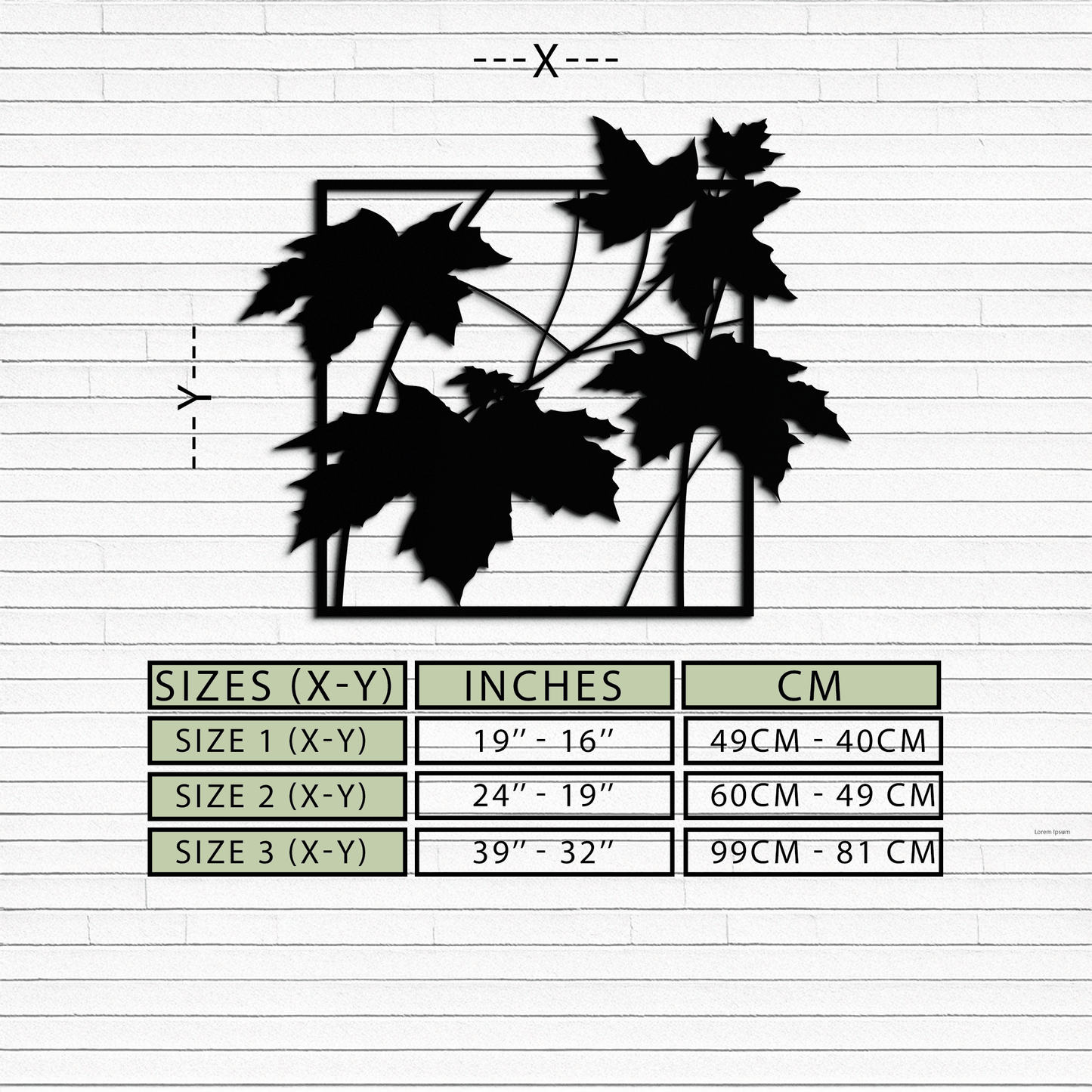 Maple Leaf Metal Wall Art - Steel Wall Decor for Home and Office - KAF012 - Tampa Home & Garden Store