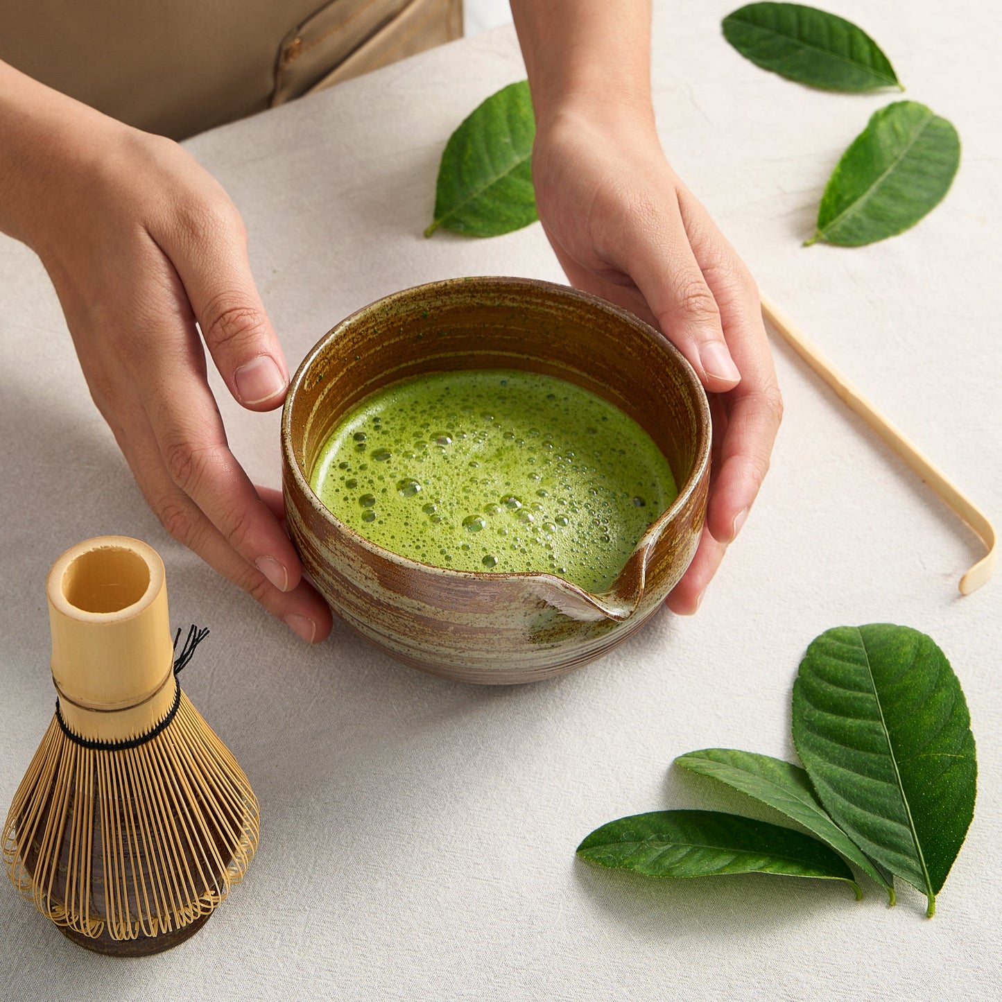 Japanese Matcha Set with Tortoise Bowl and Whisk