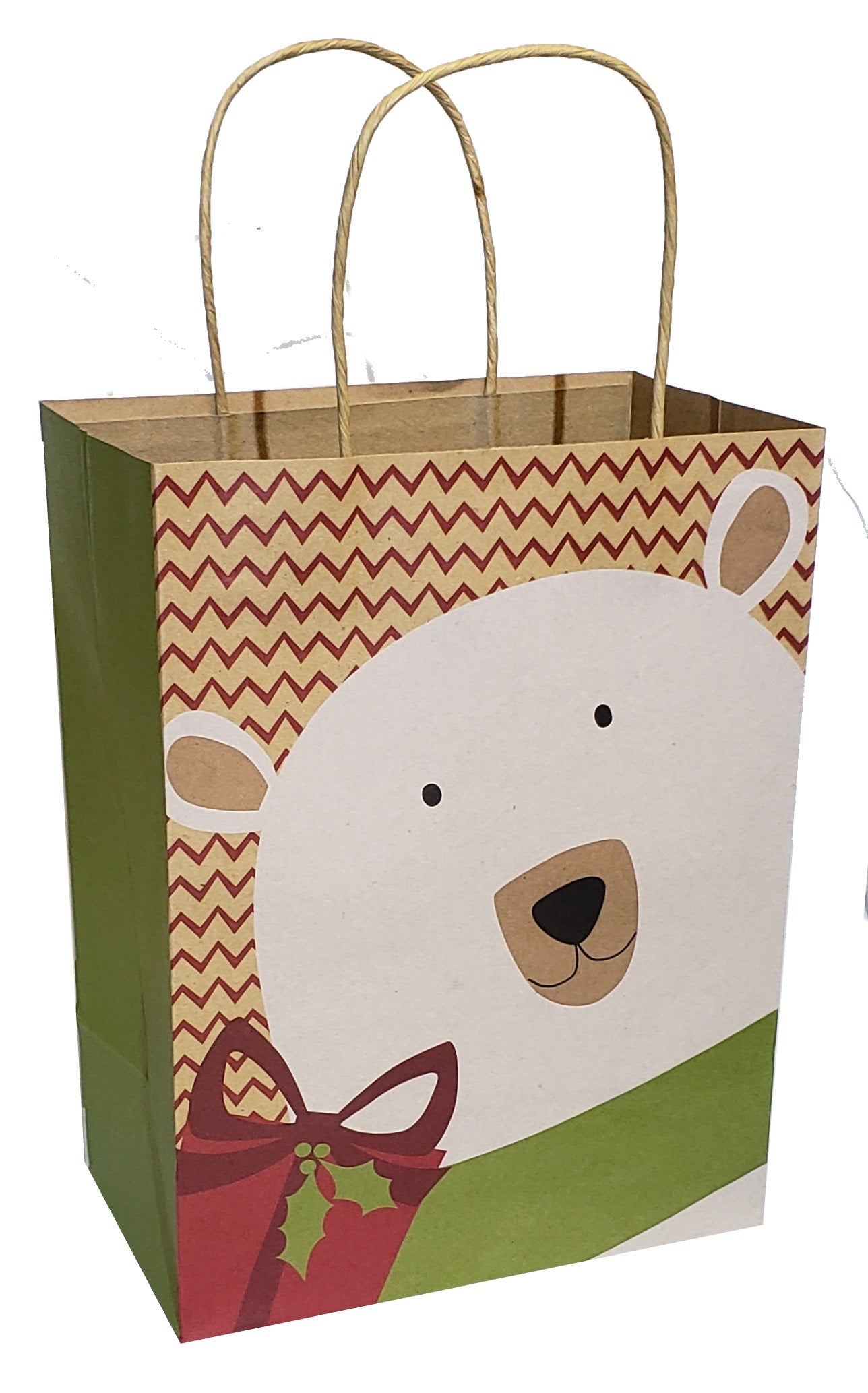 Medium Kraft Gift Bag - Polar Bear - Tampa Home & Garden Store