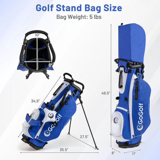 Men's blue GoGolf stand bag golf club set with putter and driver by DirectDeals on Tampa Home & Garden Store