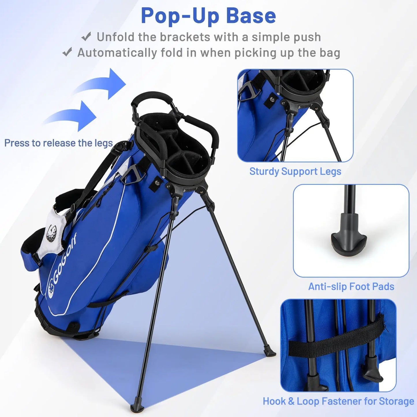 Men's complete golf club set with blue stand bag and putter by DirectDeals on Tampa Home & Garden Store