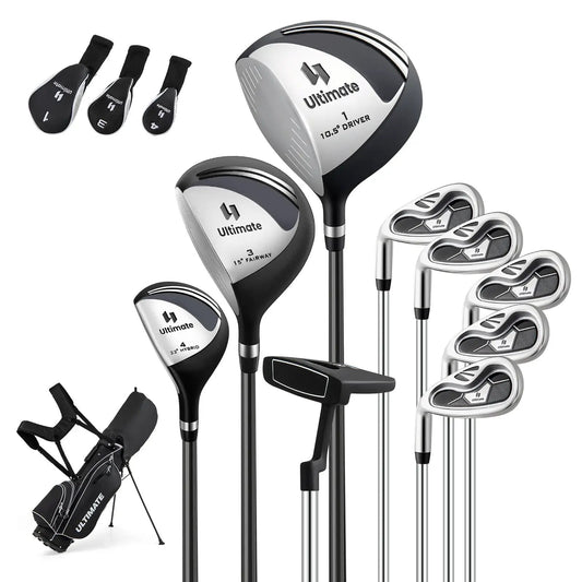 Mens Left-Handed Complete Golf Club Set with Ultimate driver irons and stand bag on Tampa Home & Garden Store