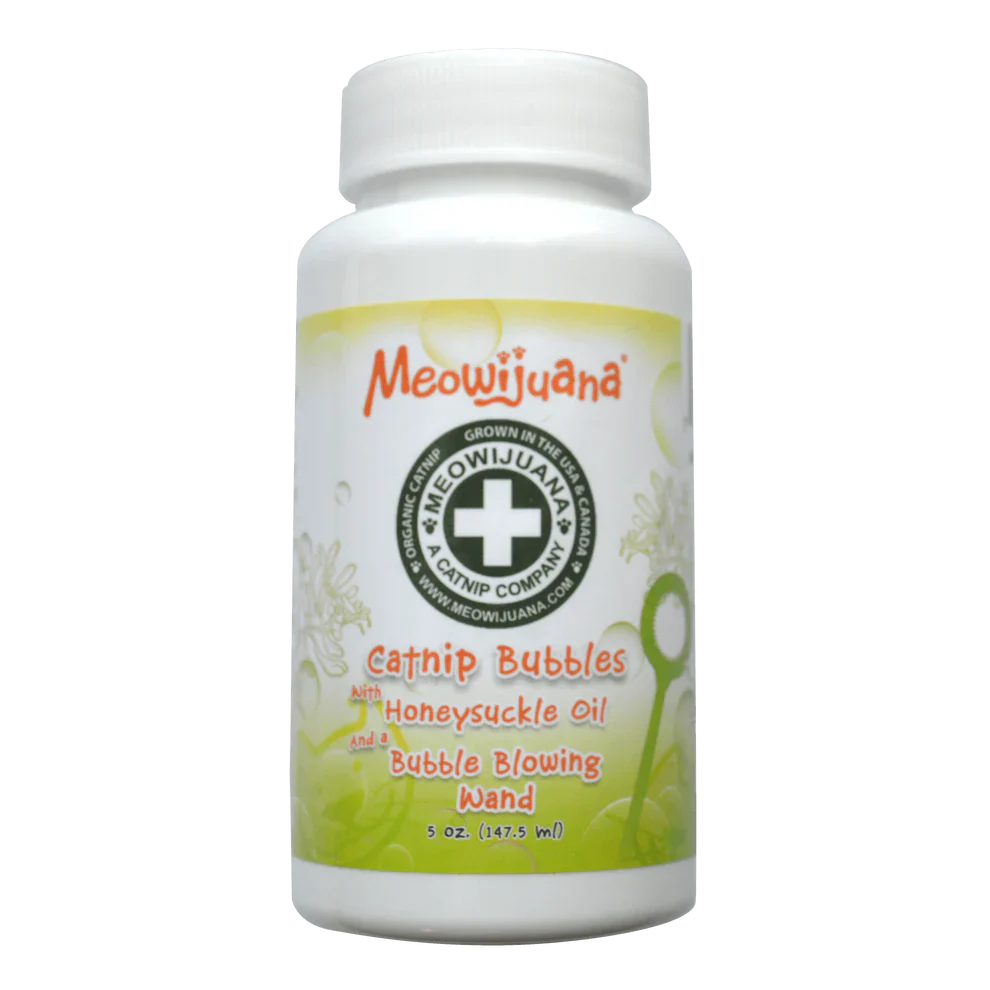 Meowijuana Catnip W/ Honeysuckle Bubbles - 5oz - Tampa Home & Garden Store