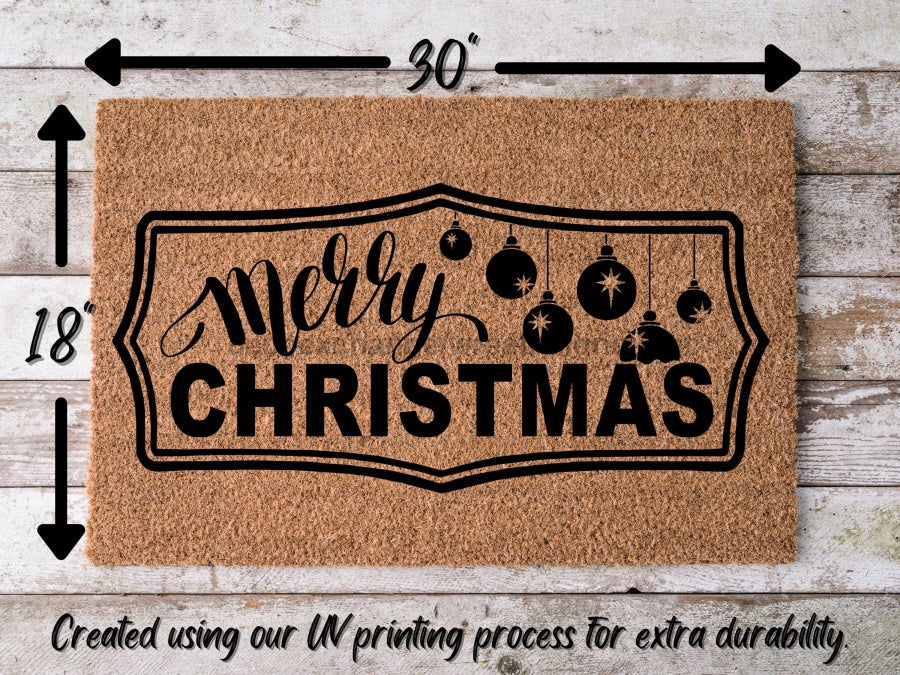 Merry Christmas Door Mat | Christmas Doormat | Winter Decoration | Welcome Mat | Holiday Doormat | Winter Decor | Christmas Gift - Tampa Home & Garden Store